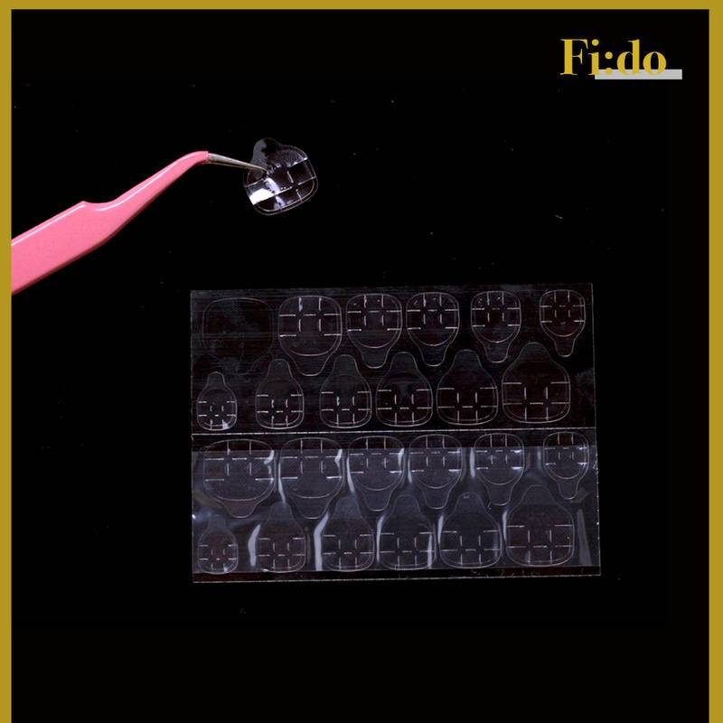 現貨｜美甲 果凍雙面膠 升級超黏粉膠 超薄0.3mm 穿戴甲 超黏 果凍膠 練習甲片膠 背膠貼 甲片雙面膠 甲片果凍貼-細節圖2