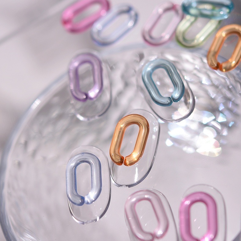 現貨供應・新品 美甲 立體果凍環飾品 🍮 超可愛半透明圓環 10入組 日系素材 冰透圈圈 果凍色扣環 手工藝素材-細節圖5