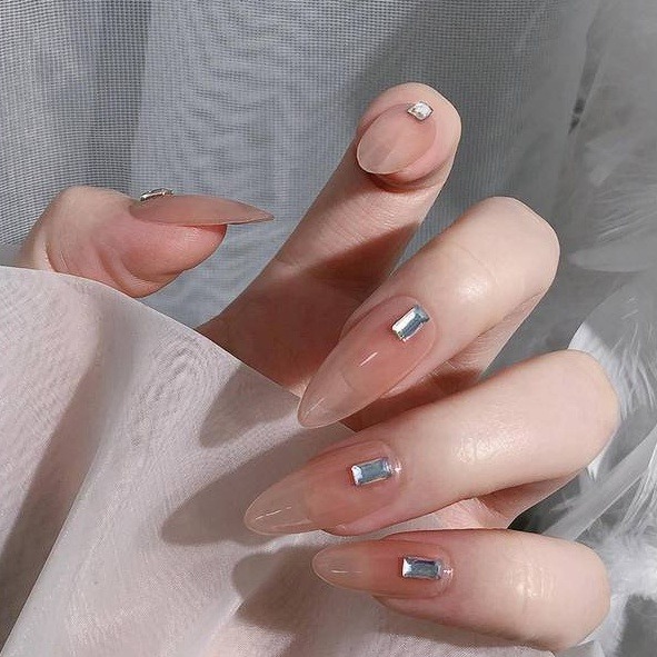 現貨｜美甲 平底鑽石飾品 透白鏡面 水鑽 鋯石 幾何 正方鑽 圓鑽 平底鑽大小綜合 水鑽 百搭 指甲 小圓鑽 方鑽-細節圖5