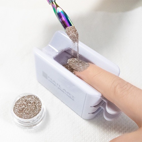 Fido｜現貨｜ 美甲 亮粉回收盒 粉末回收盒 微鑽收納盒 素材 亮片 避免浪費 美甲工具-細節圖5