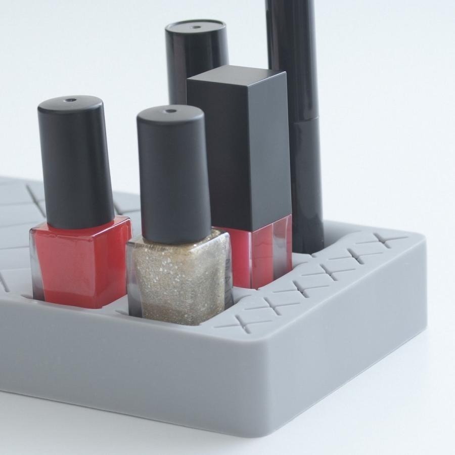 現貨｜ 暈染液收納架 防翻倒！ 凝膠筆架 工具架 暈染液防倒放置盤 化妝品 矽膠收納盤 口紅收納-細節圖4