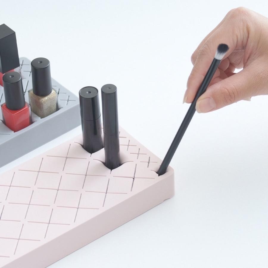 現貨｜ 暈染液收納架 防翻倒！ 凝膠筆架 工具架 暈染液防倒放置盤 化妝品 矽膠收納盤 口紅收納-細節圖5