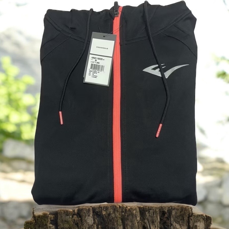 EVERLAST-女款 連帽外套 黑色 彈性 柔軟  運動 休閒 戶外 登山 路跑 居家 日常-細節圖2