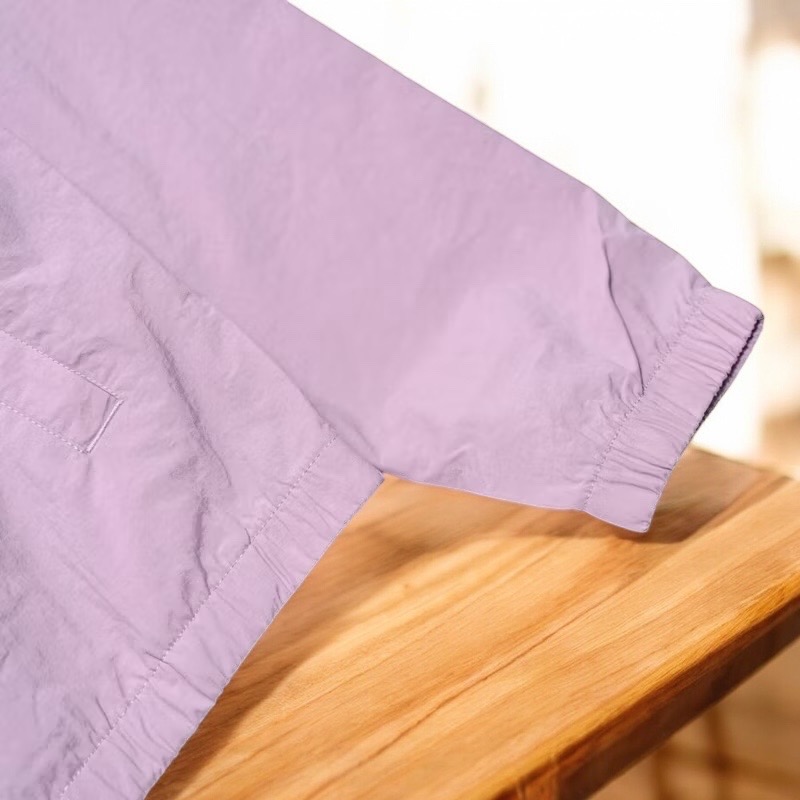 Everlast-女款 連帽風衣外套 淺紫色 抗風  運動 休閒 登山 戶外 居家 日常-細節圖4