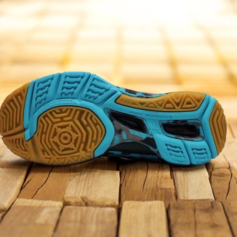 美津濃MIZUNO排羽球鞋-WAVE RYDEEN 輕量 高避震 排球 羽球 桌球 運動 訓練 競技-細節圖4