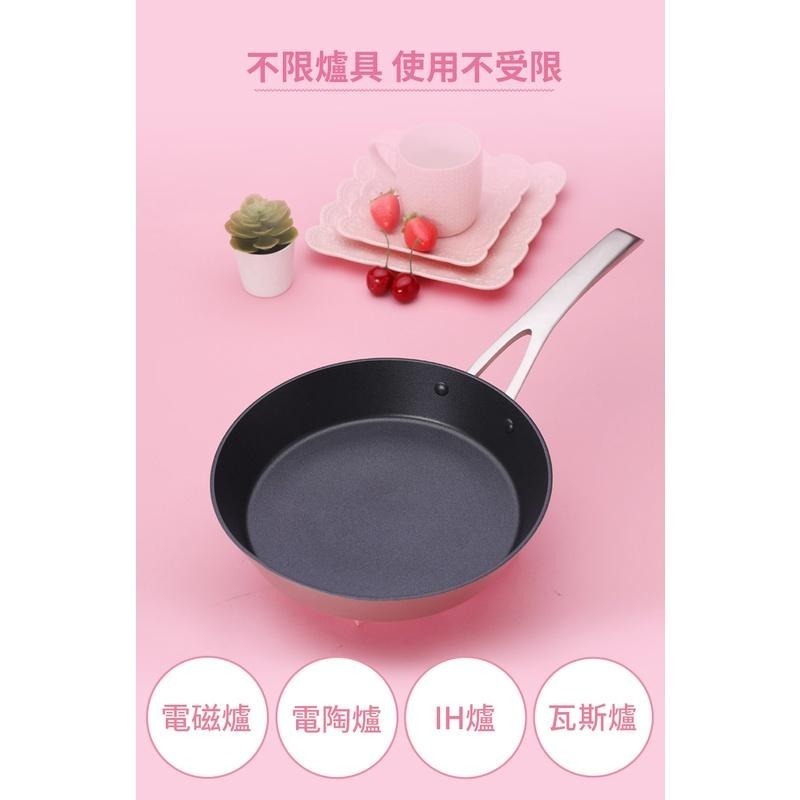 【美國MotherGoose 鵝媽媽】FancyPan 粉品IH導磁不沾鍋平底鍋20cm-買一送一共2入-細節圖6