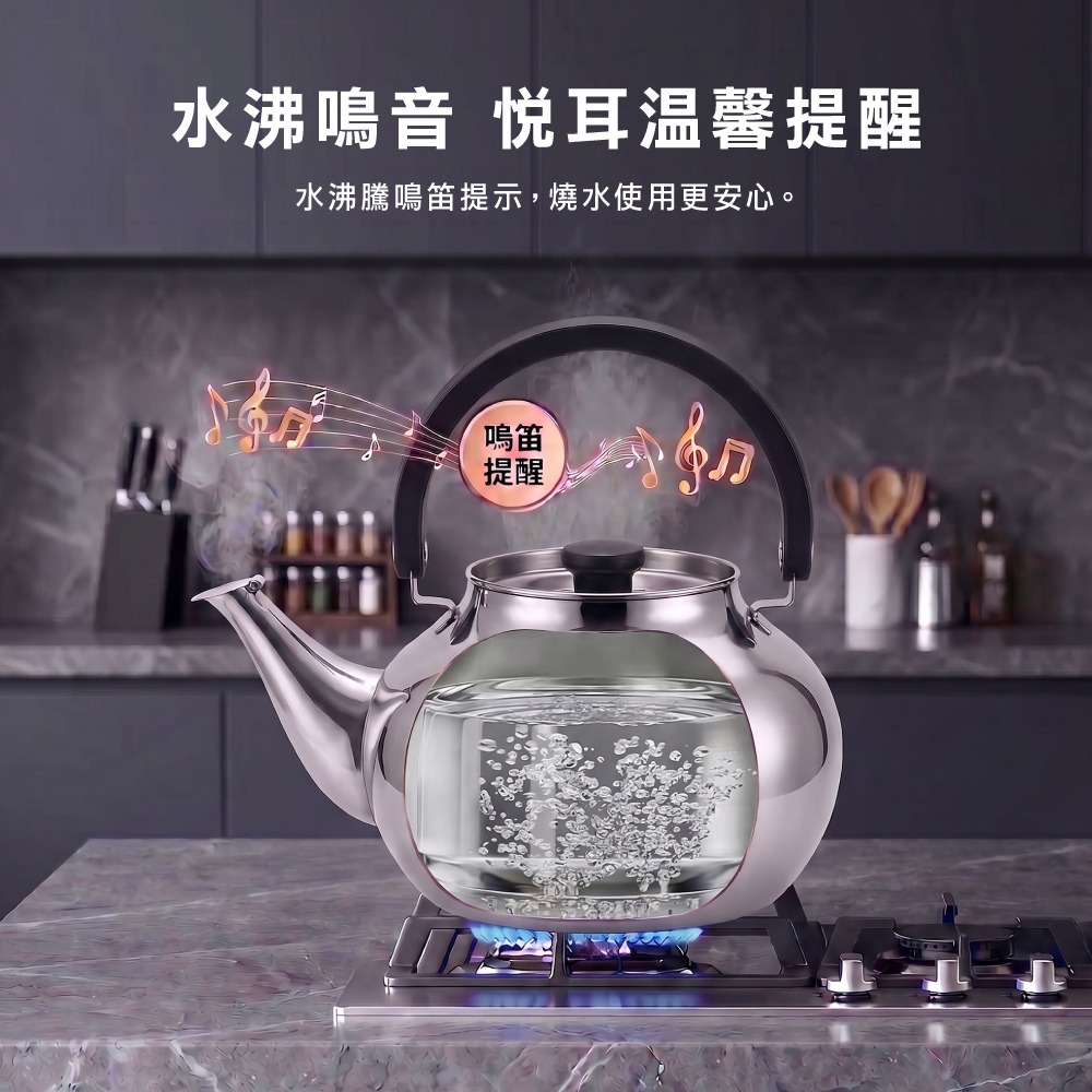 【美國MotherGoose 鵝媽媽】凱瑞316不鏽鋼茶壺 3.6L-細節圖3