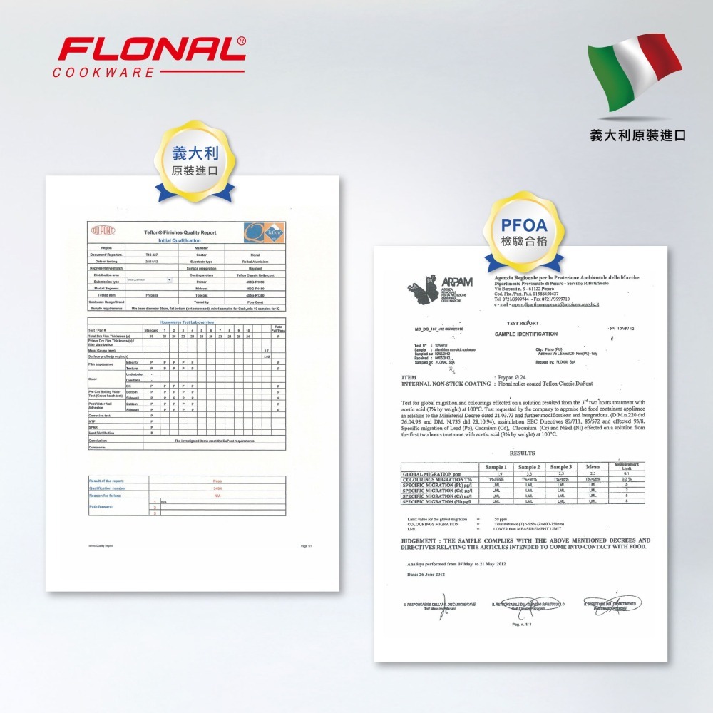 【義大利Flonal 福隆】杜拉IH導磁不沾鍋深平底鍋28cm/黑(義大利原裝進口)-細節圖8