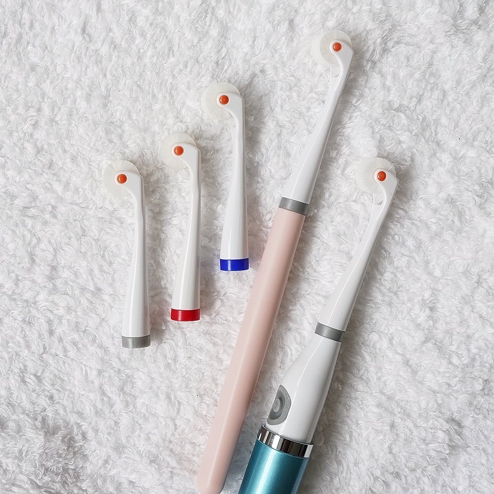 KURUN 日本牙齒專家 直立滾輪牙刷 成人專用 EMO環保型 替換刷頭組禮盒-細節圖4