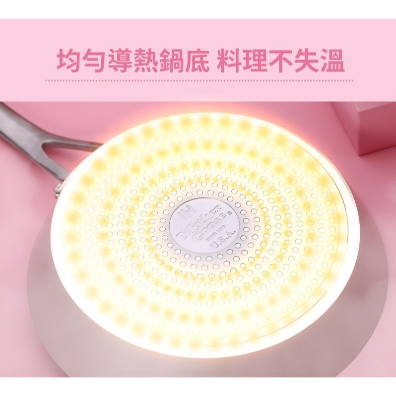 【美國MotherGoose 鵝媽媽】FancyPan 粉品IH導磁不沾鍋湯鍋18cm+紅黑矽膠不沾鍋專用鍋鏟-細節圖4