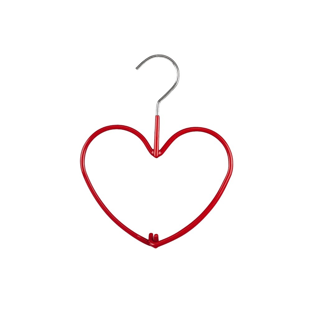【德國MAWA】時尚止滑無痕心型衣架 圍巾架(紅色/2入)-德國原裝進口-細節圖2