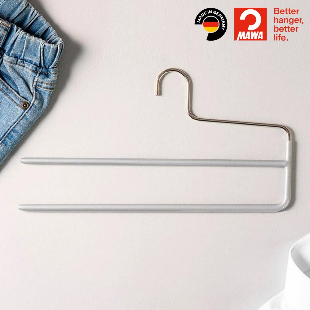 【德國MAWA】德國原裝進口無痕止滑雙排褲架33cm(30入/黑色) 防滑衣架 止滑衣架 無痕褲架 止滑褲夾 褲架-細節圖4