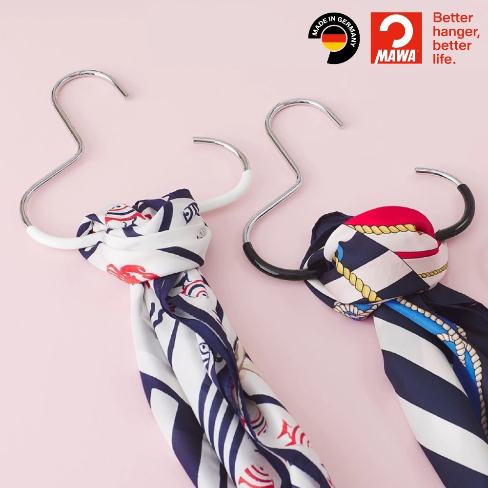 【德國MAWA】時尚經典配件架15cm (白色/1入) 帽子架 掛絲巾圍巾 多功能收納 掛皮帶 內衣收納 衣櫃掛鉤-細節圖6