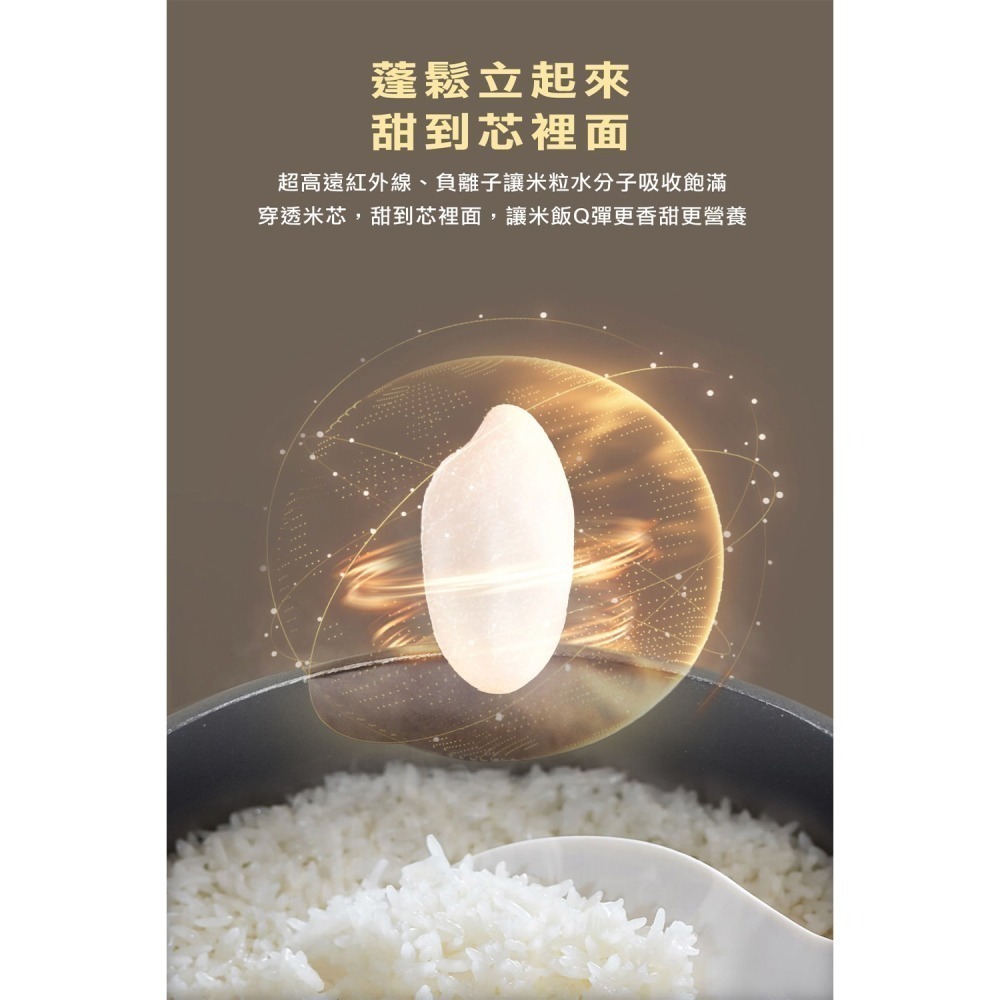 【美國MotherGoose 鵝媽媽】新一代遠紅外線竹炭調理內鍋20cm(IH導磁)  | 大同電鍋也適用-細節圖5