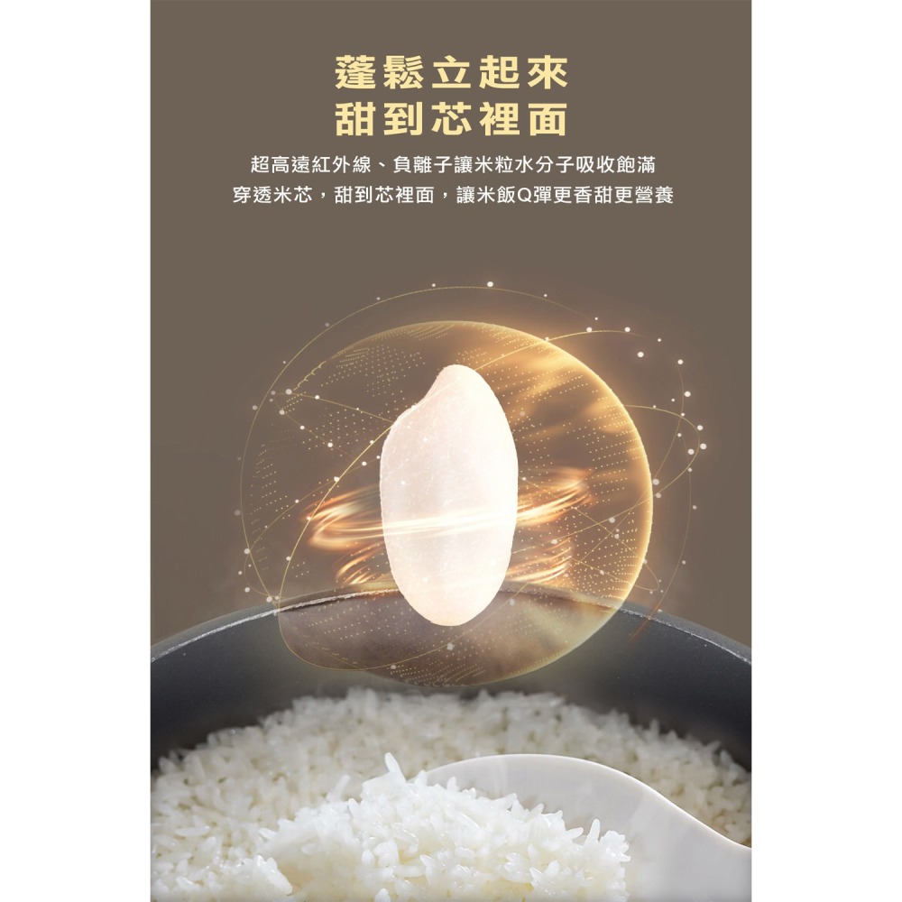 【美國MotherGoose 鵝媽媽】新一代遠紅外線竹炭調理內鍋18cm(IH導磁)  | 亦適用大同電鍋6人份-細節圖5