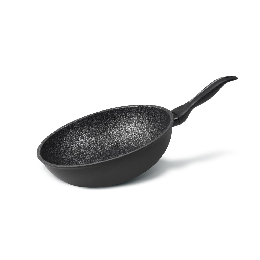 【義大利Barazzoni】IH導磁加蘭蒂大理石不沾鍋/炒鍋28cm(義大利原裝進口)-細節圖2