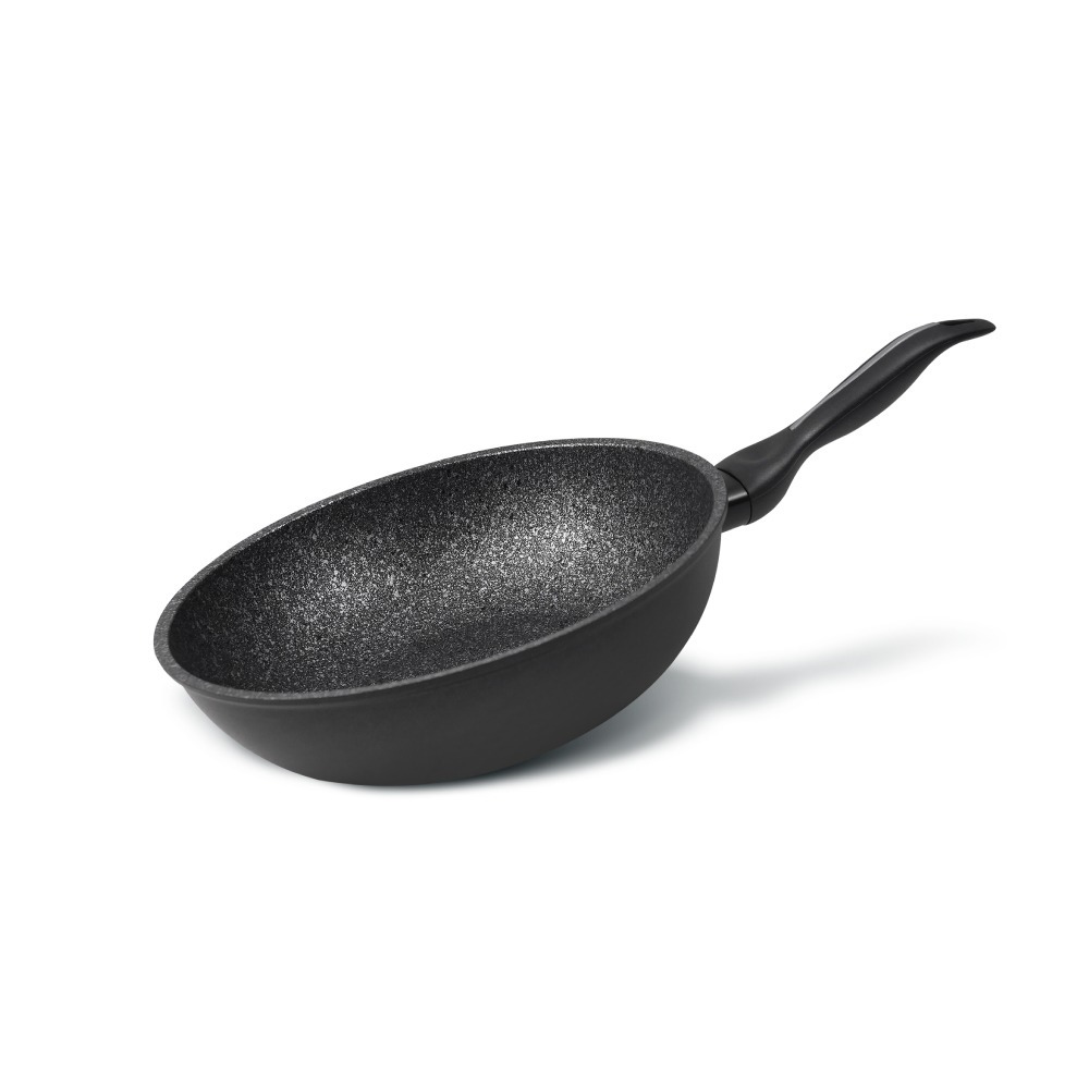 【義大利Barazzoni】IH導磁加蘭蒂大理石不沾鍋/炒鍋28cm(義大利原裝進口)-細節圖2
