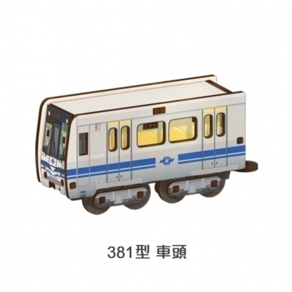 DIY組裝立體小火車 台鐵火車 捷運 山嵐號 海風號 木製小火車 火車造型組合拼木 新格子 TR台灣鐵道-規格圖8