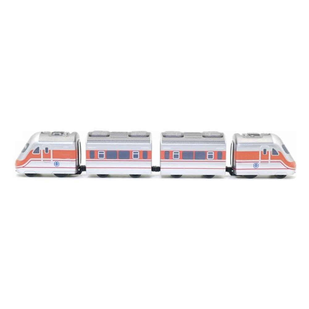台鐵PP自強號列車 E1000型 鐵支路4節迴力小列車 迴力車 火車玩具 壓克力盒裝 QV001T1 TR台灣鐵道-細節圖2