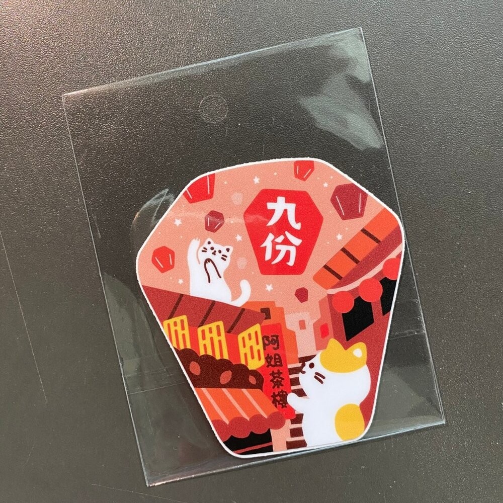 台灣好貼紙 行李箱貼紙 裝飾貼紙 造型貼紙 台灣圖案 天燈造型 PVC防水 紀念品 猴子設計 TR台灣鐵道-規格圖5
