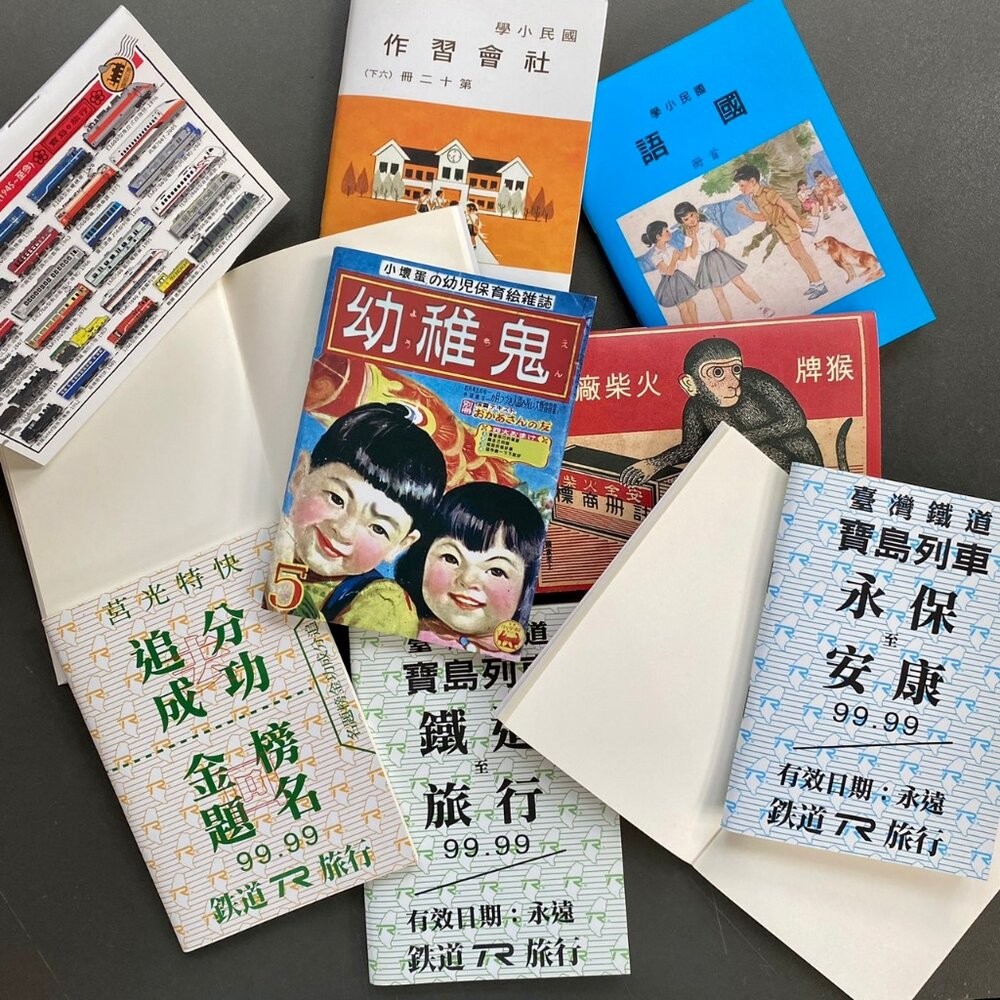 旅行小手札 口袋筆記本 迷你筆記本 復古筆記本 集章本 手帳本 旅行良伴必備小物 台灣紀念品 TR台灣鐵道-細節圖2
