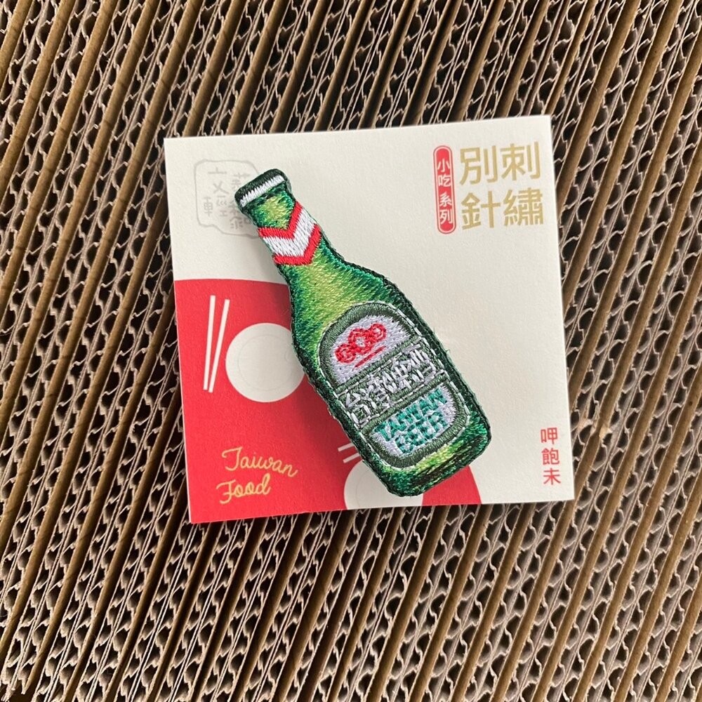 刺繡別針 台灣小吃 門牌系列 荷包蛋 胸針 台灣紀念品 文藝輕黏 TR台灣鐵道-規格圖8