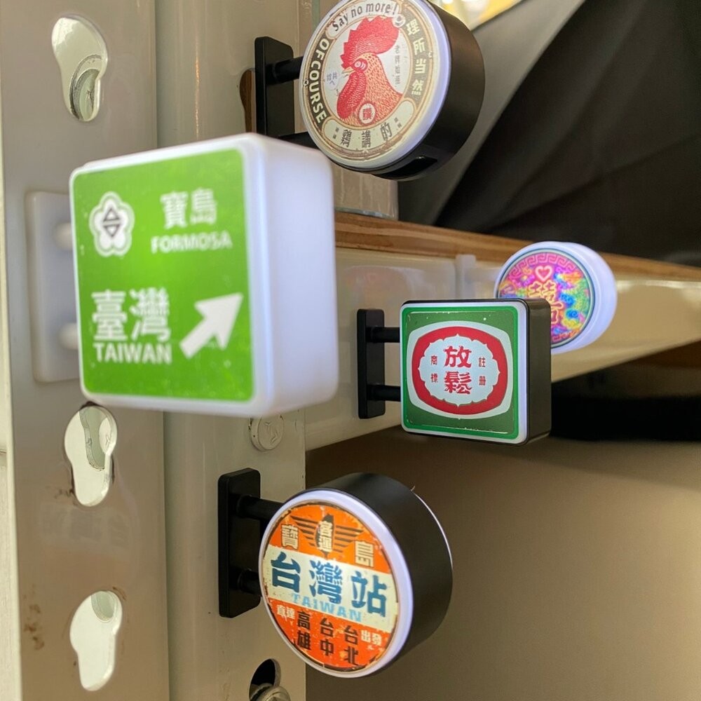 迷你小燈箱 LED磁吸雙面小燈箱 懷舊系列 復古台灣 吸鐵擺飾 台灣紀念品 木子創意 TR台灣鐵道-細節圖2