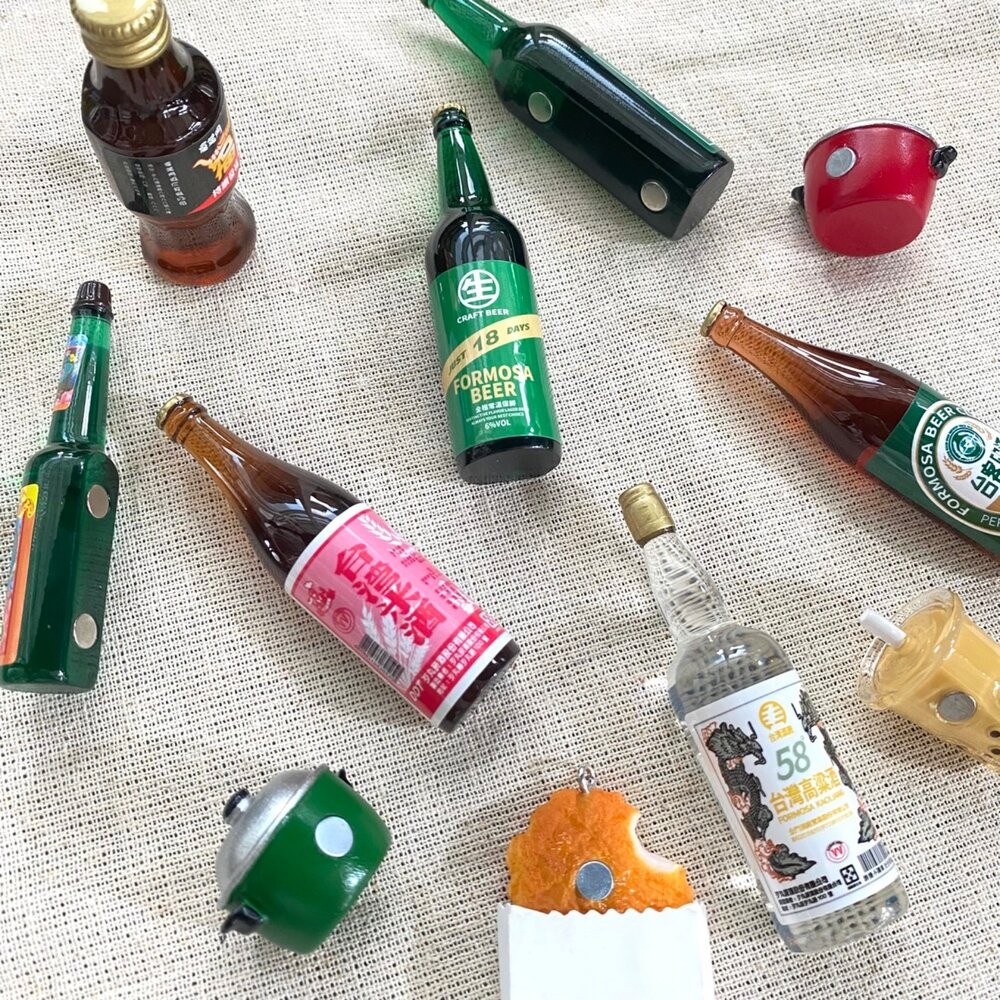 台灣古早味造型冰箱貼 立體磁鐵 台灣懷舊系列 台啤 高梁 明星花露水 TR台灣鐵道-細節圖4
