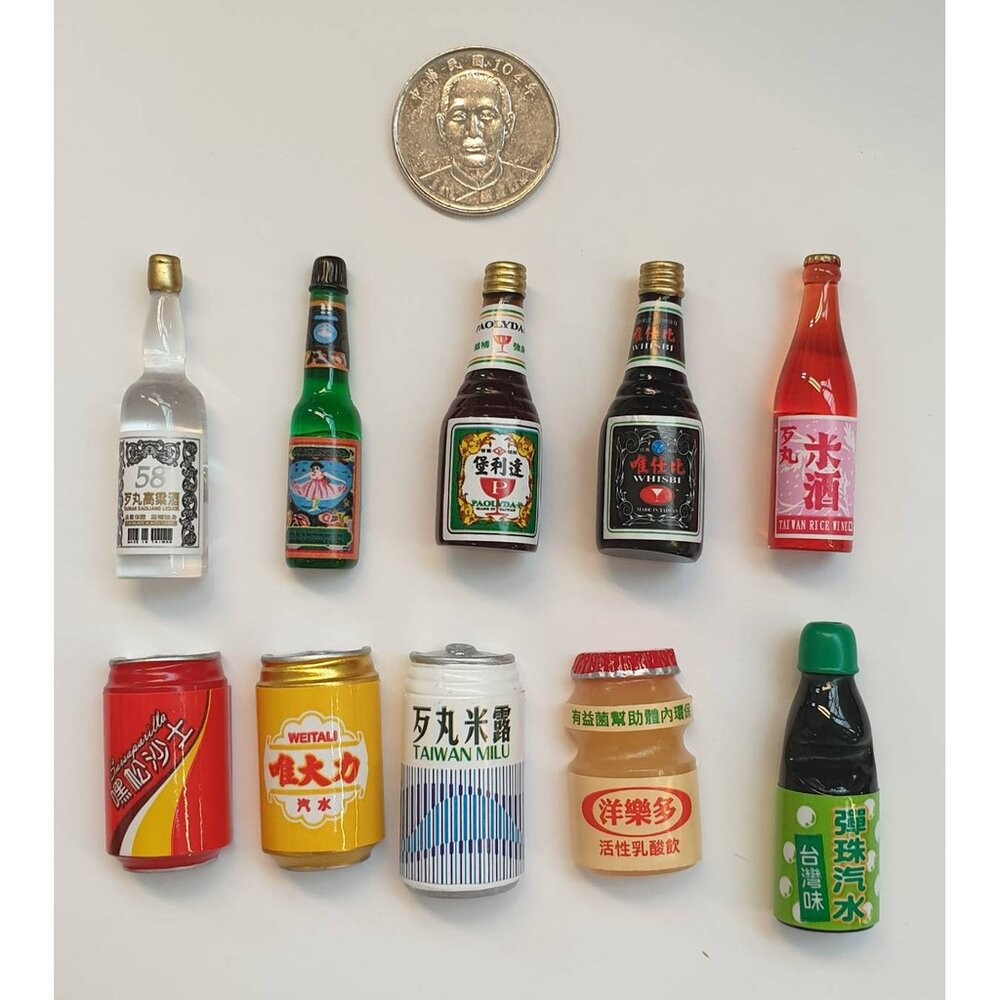 造型冰箱貼 小磁鐵 台灣經典系列 台灣紀念品 台啤 高粱 維士比 維大力 彈珠汽水 國旗 藍白拖 TR台灣鐵道-細節圖4