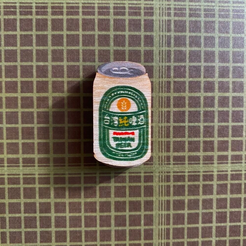 迷你木冰箱貼 台灣景點 懷舊小物 珍珠奶茶 天燈 小物磁鐵 插畫迷你磁鐵 台灣紀念品 新格子 TR台灣鐵道-規格圖6