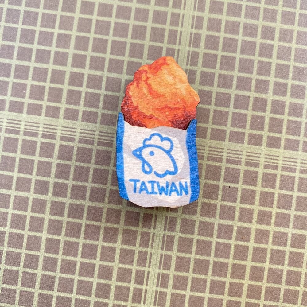 迷你木冰箱貼 台灣景點 懷舊小物 珍珠奶茶 天燈 小物磁鐵 插畫迷你磁鐵 台灣紀念品 新格子 TR台灣鐵道-規格圖6