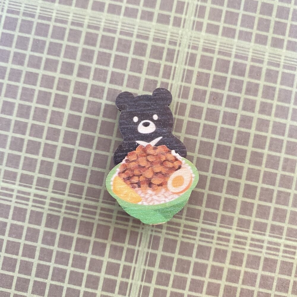 迷你木冰箱貼 台灣景點 懷舊小物 珍珠奶茶 天燈 小物磁鐵 插畫迷你磁鐵 台灣紀念品 新格子 TR台灣鐵道-規格圖6