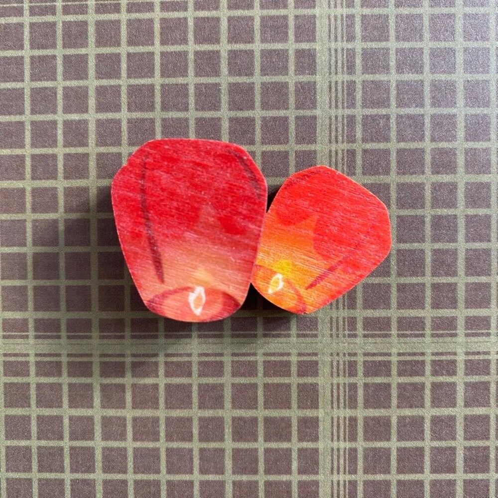 迷你木冰箱貼 台灣景點 懷舊小物 珍珠奶茶 天燈 小物磁鐵 插畫迷你磁鐵 台灣紀念品 新格子 TR台灣鐵道-規格圖6