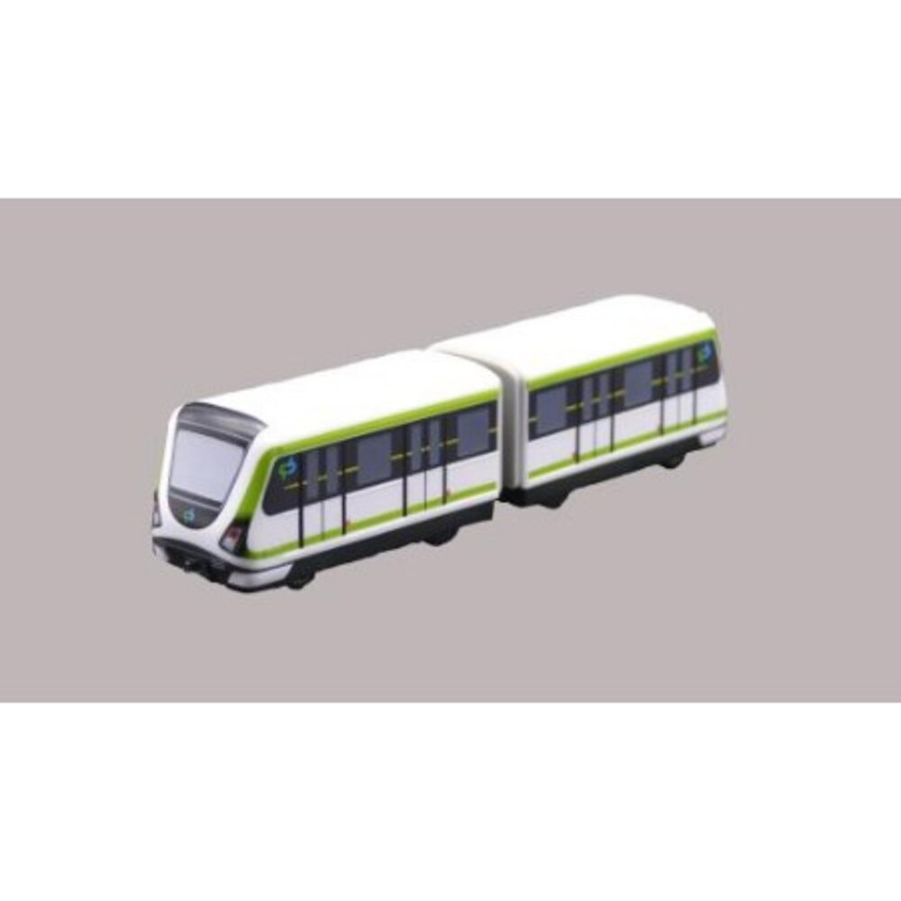 台中捷運列車 鐵支路2節迴力小列車 迴力車玩具 紙盒裝 QV076T1 TR台灣鐵道-細節圖2