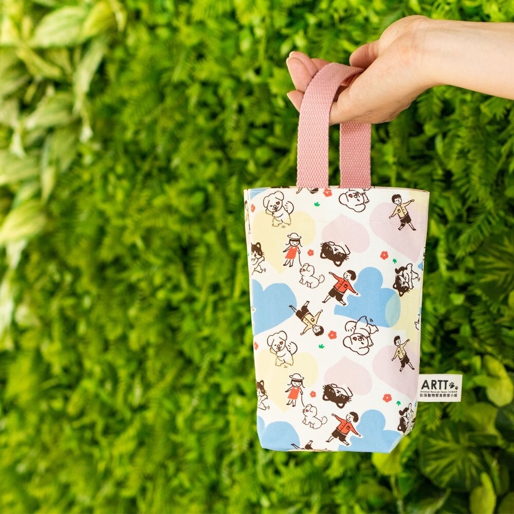 ARTT X 印花樂 inBlooom 飲料提袋 帆布提袋 ARTT台灣動物緊急救援小組官方授權商店 TR台灣鐵道-細節圖3