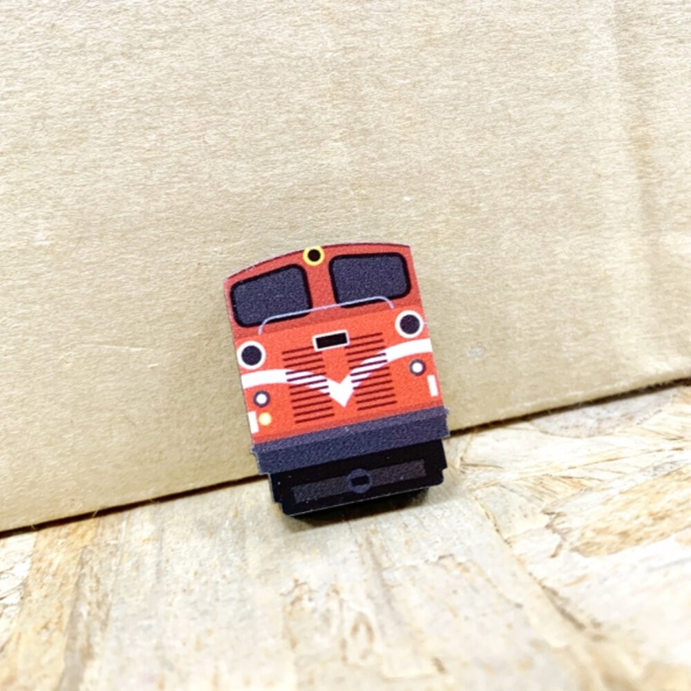 迷你台鐵火車磁鐵 迷你木質冰箱貼 可愛火車造型迷你冰箱貼 台鐵授權 台灣紀念品 新格子 TR台灣鐵道-規格圖4