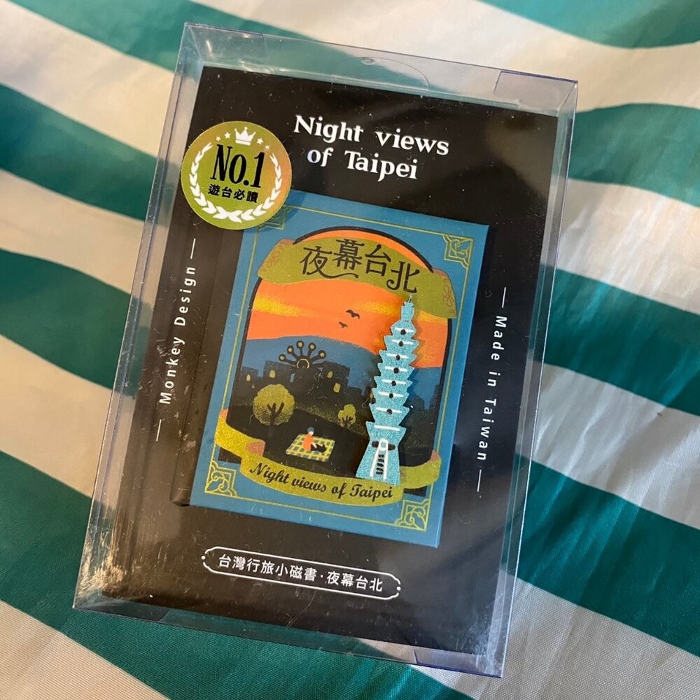 插畫磁鐵 迷你書本冰箱貼 迷你書本磁鐵 台灣紀念品 台灣行旅小磁書 猴子設計 TR台灣鐵道-規格圖9