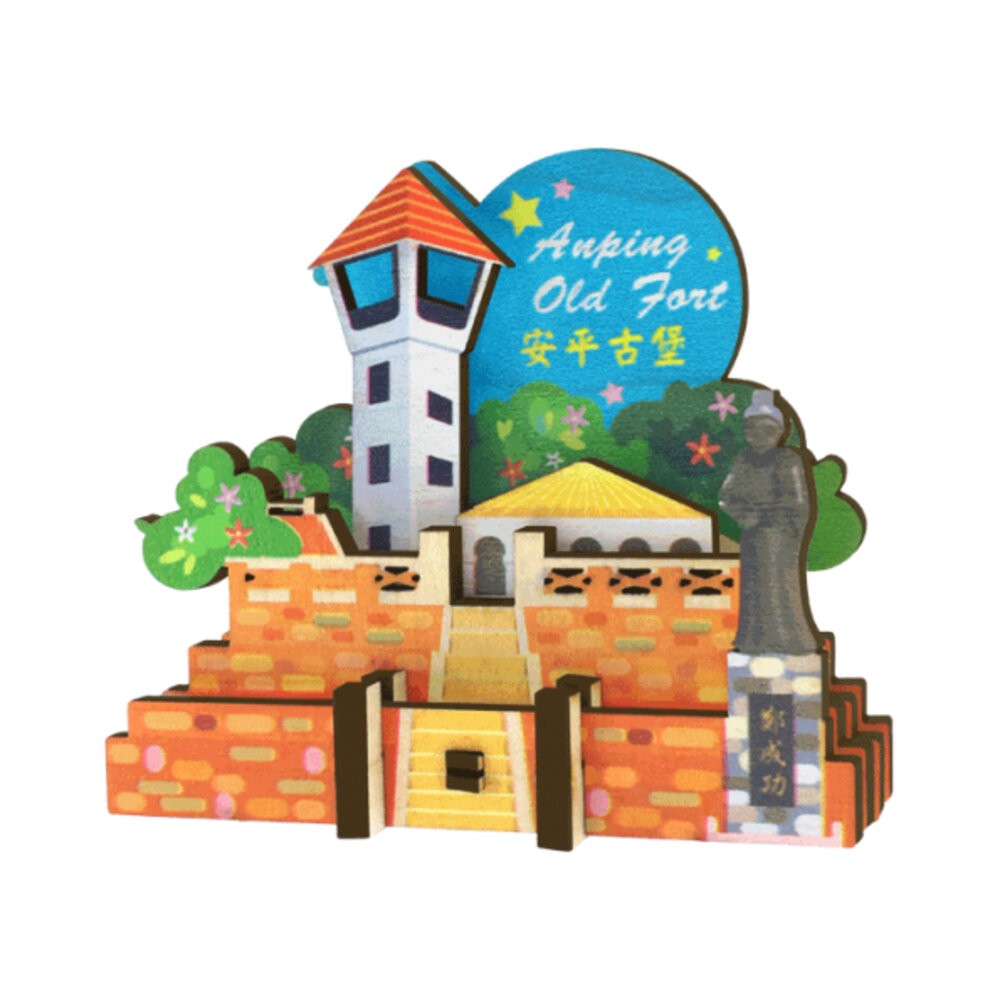 DIY立體木質冰箱貼 木質組合冰箱貼 木頭磁鐵 台灣景點冰箱貼 動手做 送禮 台灣文創 紀念品 新格子 TR台灣鐵道-規格圖8