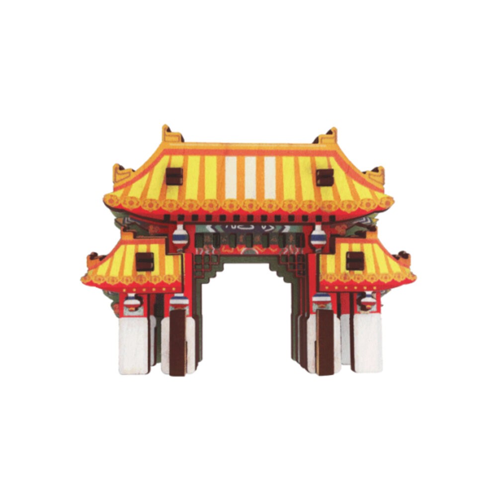DIY立體木質冰箱貼 木質組合冰箱貼 木頭磁鐵 台灣景點冰箱貼 動手做 送禮 台灣文創 紀念品 新格子 TR台灣鐵道-規格圖8