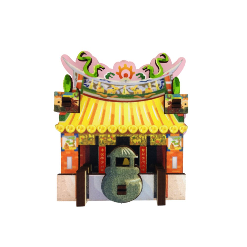 DIY立體木質冰箱貼 木質組合冰箱貼 木頭磁鐵 台灣景點冰箱貼 動手做 送禮 台灣文創 紀念品 新格子 TR台灣鐵道-規格圖8