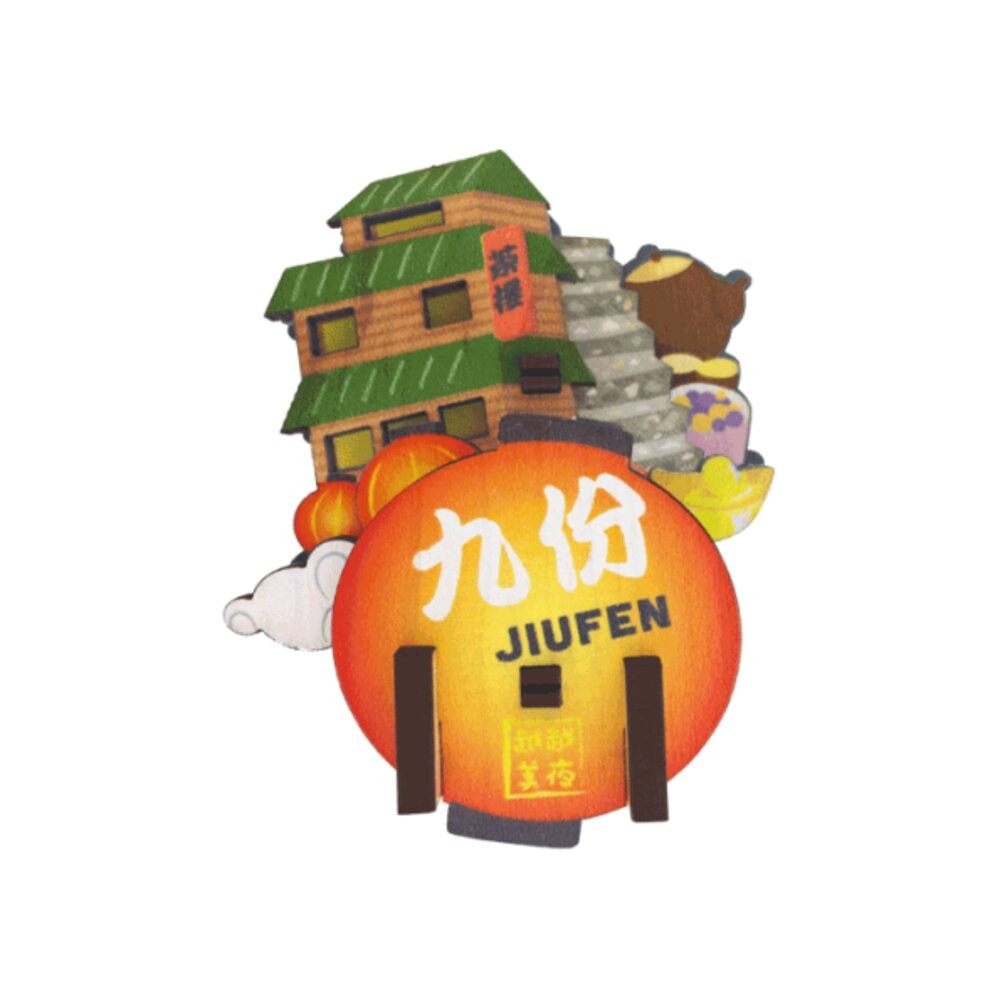 DIY立體木質冰箱貼 木質組合冰箱貼 木頭磁鐵 台灣景點冰箱貼 動手做 送禮 台灣文創 紀念品 新格子 TR台灣鐵道-規格圖8