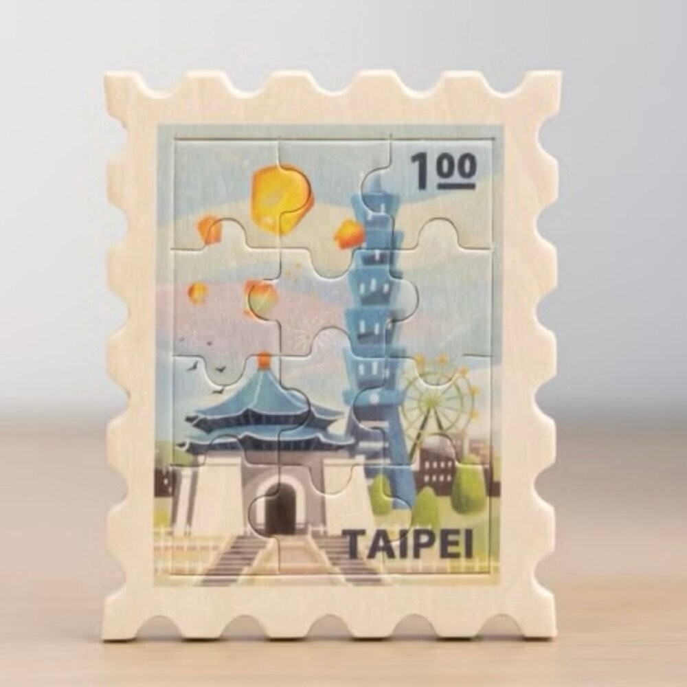 台灣風景磁鐵 拼圖磁鐵 台灣紀念品 木製磁鐵 拼風景磁鐵 遊木時光 TR台灣鐵道-規格圖5