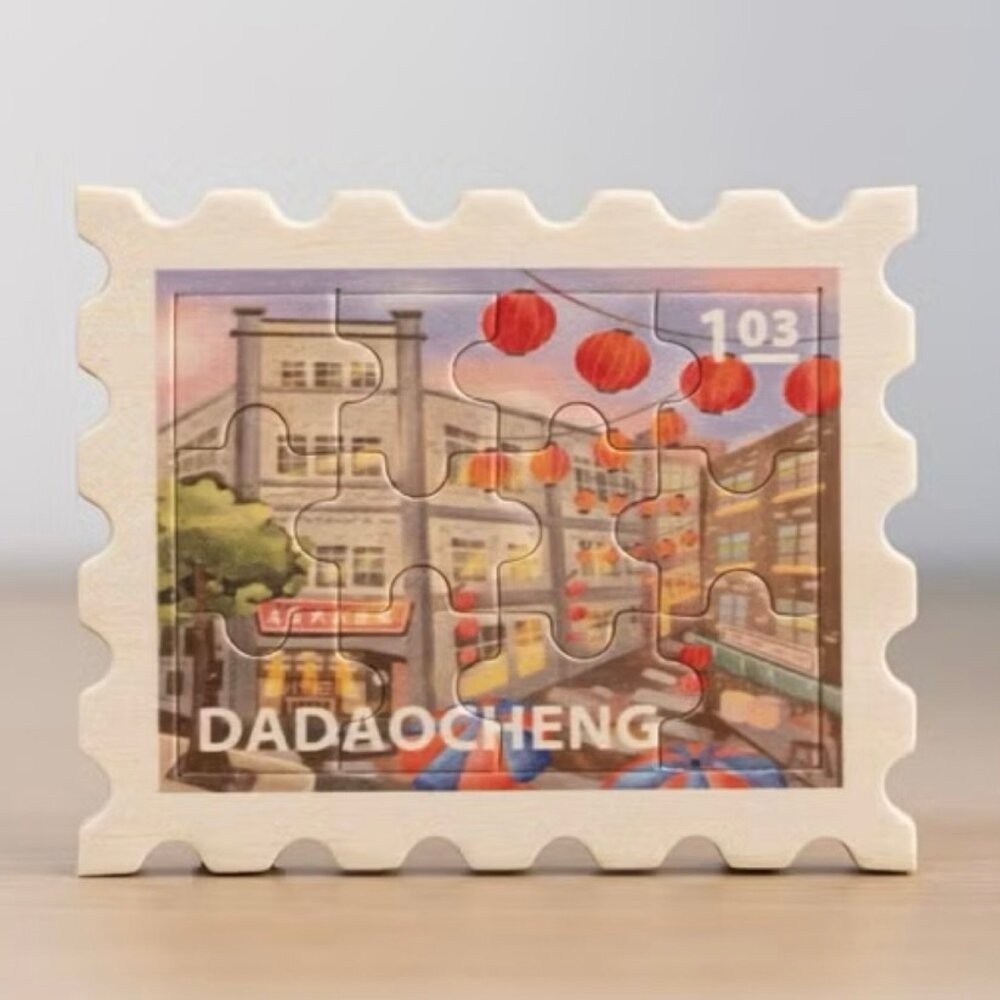 台灣風景磁鐵 拼圖磁鐵 台灣紀念品 木製磁鐵 拼風景磁鐵 遊木時光 TR台灣鐵道-規格圖5