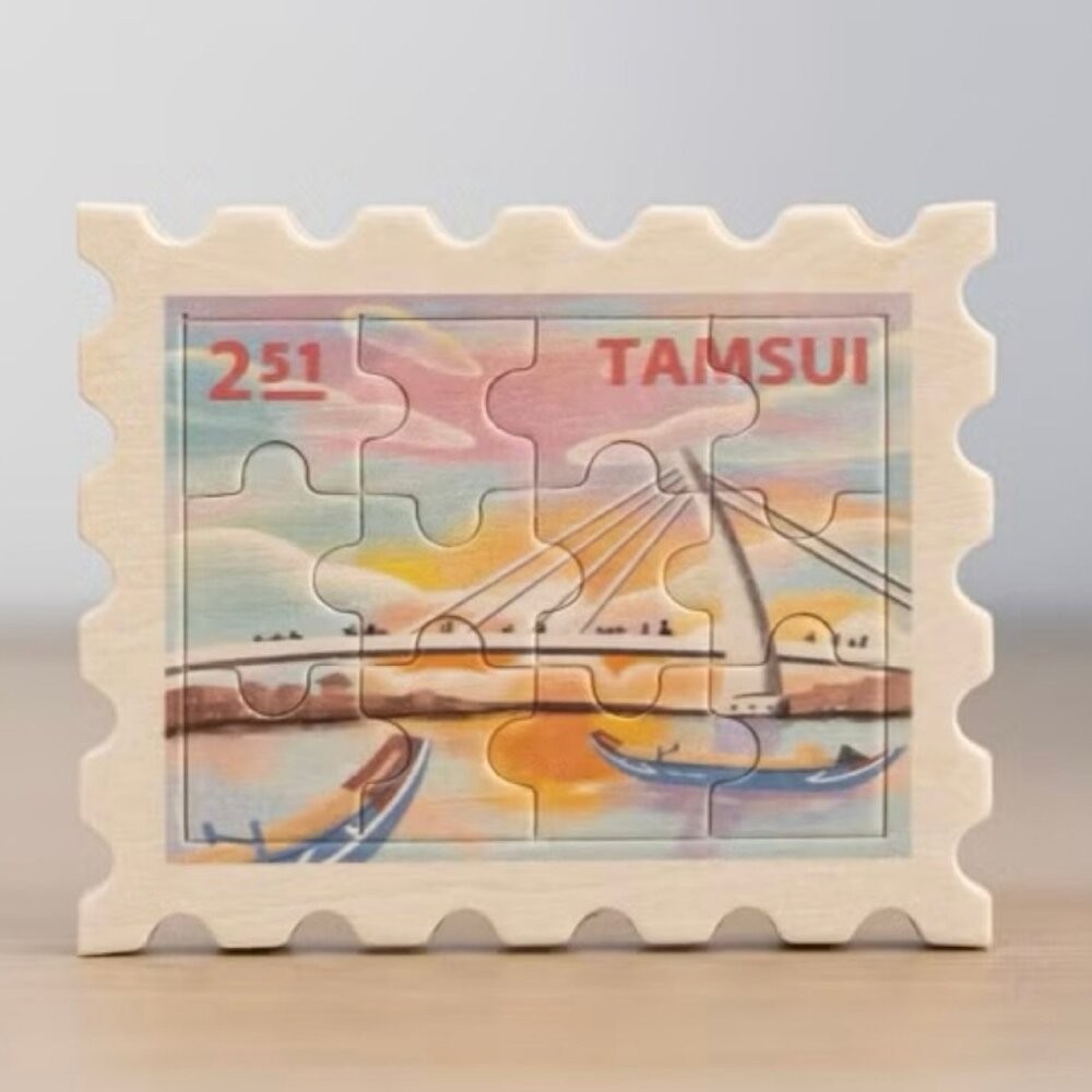 台灣風景磁鐵 拼圖磁鐵 台灣紀念品 木製磁鐵 拼風景磁鐵 遊木時光 TR台灣鐵道-規格圖5