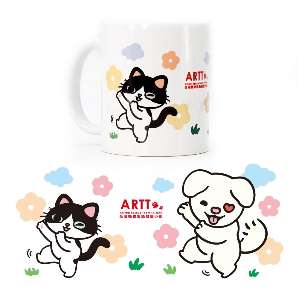 ARTT Emma小牛 陶瓷馬克杯 獨家限量公益義賣商品 ARTT台灣動物緊急救援小組官方授權商店 TR台灣鐵道-細節圖3