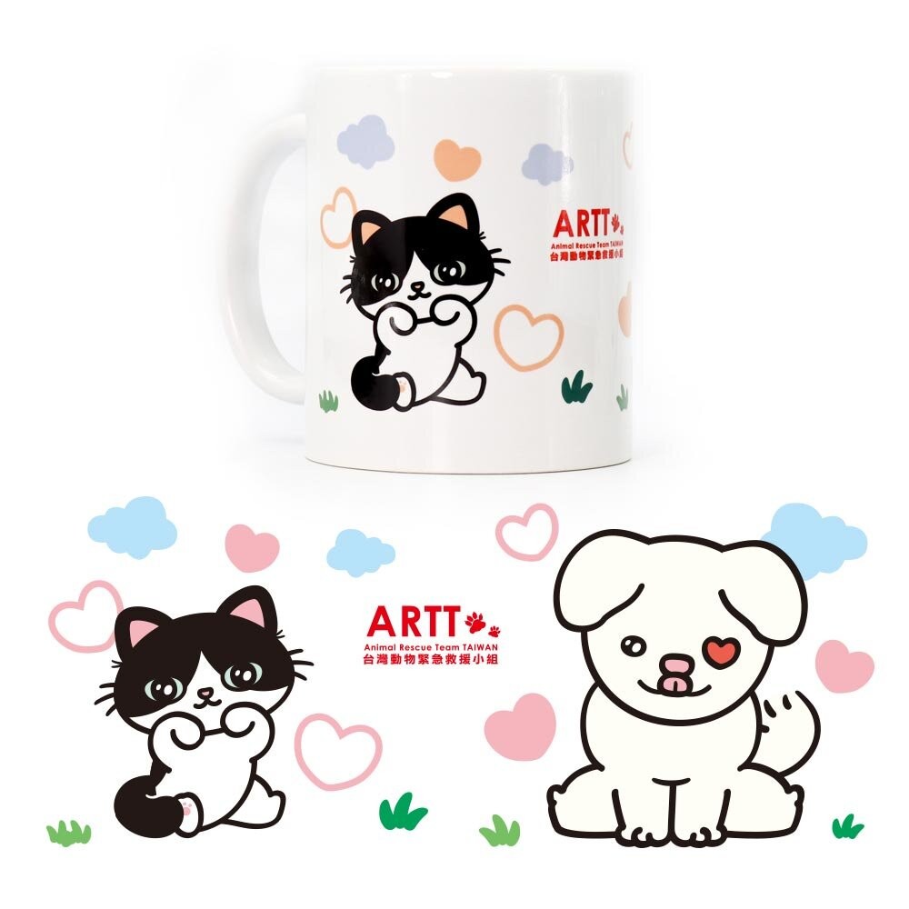 ARTT Emma小牛 陶瓷馬克杯 獨家限量公益義賣商品 ARTT台灣動物緊急救援小組官方授權商店 TR台灣鐵道-細節圖4