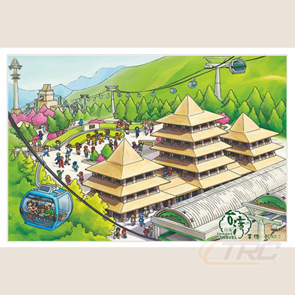 手繪明信片 熱銷 文創 台灣 車站 景點 批發 多件優惠 MIT 旅遊紀念 實體門市 TR台灣鐵道-規格圖3