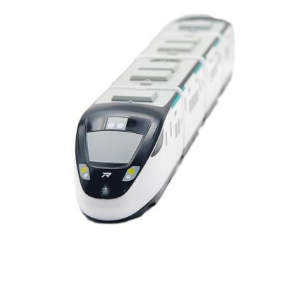 台鐵新自強號城際列車 EMU3000型 鐵支路4節迴力小列車 迴力車火車玩具 壓克力盒裝 QV084T1-細節圖3