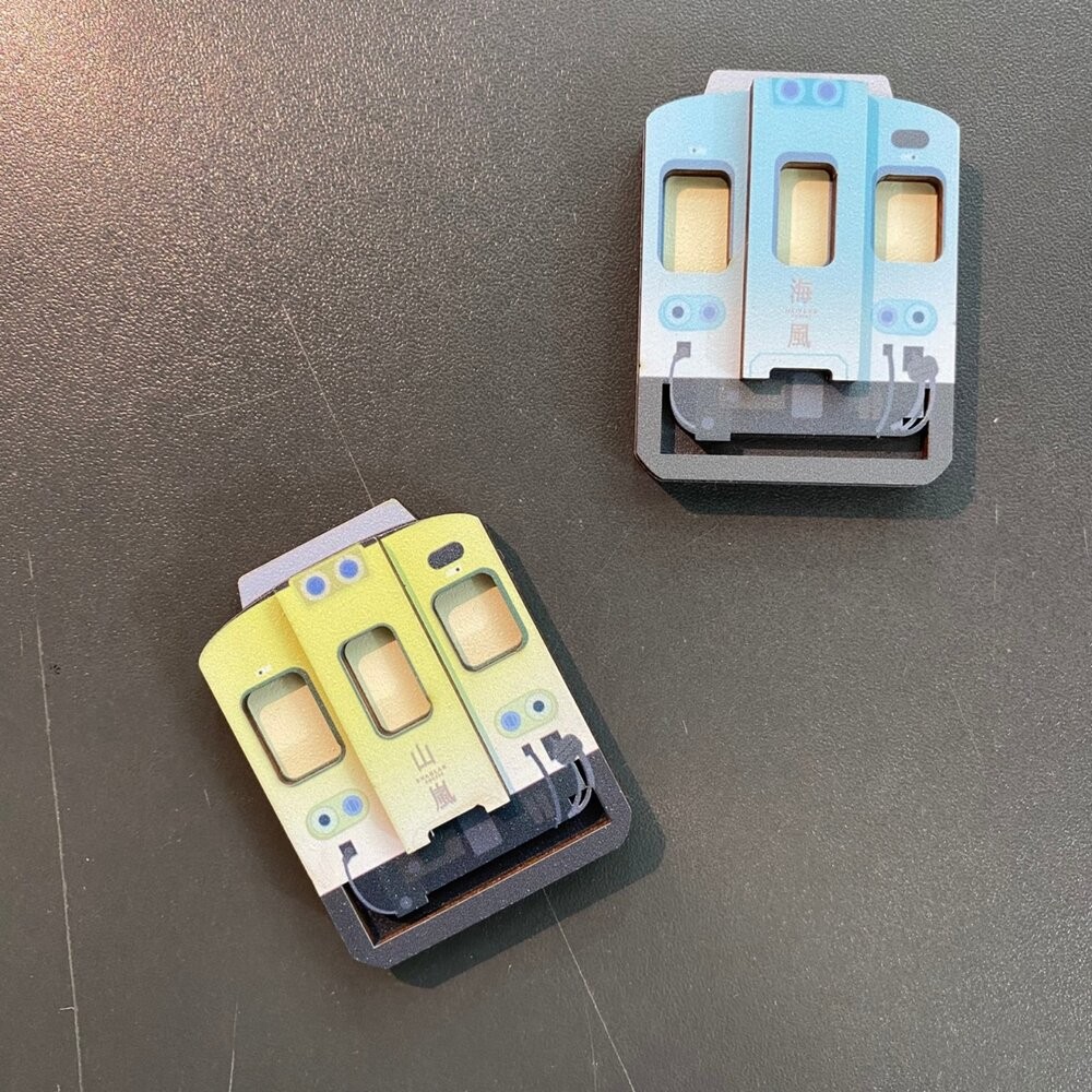 台鐵火車木頭冰箱貼 立體台鐵火車磁鐵 台鐵便當 海風號 山嵐號 台鐵木木冰箱貼 新格子 TR台灣鐵道-細節圖3