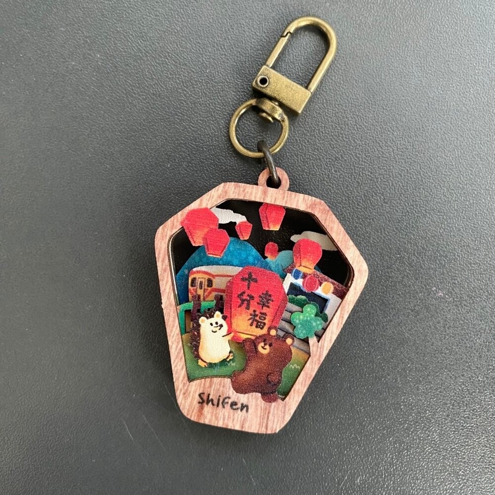 微風景鑰匙圈 立體木製鑰匙圈 造型鑰匙圈 紀念品 送禮自用 遊木時光 TR台灣鐵道-規格圖6